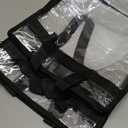 Juvale Clear Stadium Approved Bags - 12x6x12 Large Transparent Tote Bags with Zippers and Handles (2 Pack)