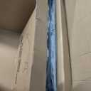 FDW 6FT Folding Table, Portable Fold-in-Half Plastic Picnic Party Table with Carrying Handle (White)