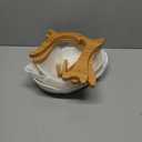 2 Tier Fruit Basket,Ceramic Fruit Bowl for Kitchen Counter,Fruit Basket for Kitchen,Fruteros para Cocina,Large White