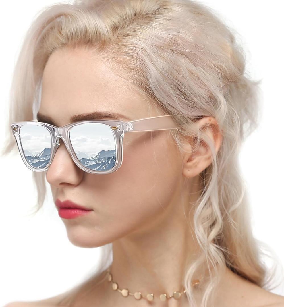 Myiaur Classic Sunglasses for Women Polarized Driving Anti-Glare UV Protection