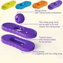 2 x Fidget Sensory Toys for Kids, 4 Pack Silicone Marble Stress Silent Fidgets Slider for Classroom, Autism Anxiety Relief Small Fidget Toys Office Desk / Travel Road Trip Activities for Kids Gifts