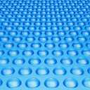 VEVOR Solar Pool Cover, 24 x 12 ft Rectangle Solar Cover 16 mil for Pools, Inground Above Ground Swimming Pool Solar Blanket with Bubble, Heat Retaining Solar Covers Blue