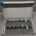 24PCS Rectangular Chair Leg Floor Protectors for Hardwood Floors, Thicken Rubber Chair Leg Cap Covers, Non Slip Furniture Leg Pads to Protect Wood Tile Floors from Scratches and Reduce Noise (Black)