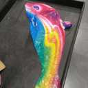 Zhanmai Dolphin Rainbow Inflatable Pool Toy 36 Inch summer Colorful Pink Poolside Aquatic Themed Decor Inflate Pool Beach Birthday Party Decoration(4 Pieces)