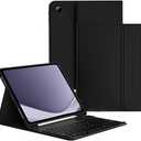 Keyboard Case Compatible for Galaxy Tab A9+/A9 Plus 11 Inch 2023, Wireless Bluetooth Keyboard Cover Compatible for Samsung Galaxy Tablet A9+ with Pencil Holder Model SM-X210/X216/X218 Black
