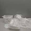 Geosar 3 Pcs Adjustable Label Dispenser 3 Disks Sticker Roll Holder Sticker Dispenser Clear Label Roll Holder Acrylic Tape Organizer Stand for Office Home Desktop