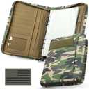 WYNEX Tactical Notebook Padfolio Ring Binder - Refillable 6-Ring A5 Binder, Zip Hardcover Notebook with 80 Pages, Water-Resistant Notebook Cover for Planners, College, Office, Field, Gift