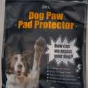 Anti Slip Dog Paw Protector Pads for Senior Dogs, Paw Pads for Dogs Traction, Disposable Self Adhesive Paw Grips for Old Dog on Slippery Hardwood Floor, Black 12 Sets (48pcs) XL(41-60lbs)