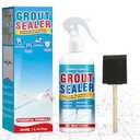 Grout Sealer, Waterproof Grout Sealer for Shower Tile, Clear Grout and Tile Sealer Spray, Long Lasting Shower Sealant for Floor, Bathroom, Stone, Marble, Indoor and Outdoor (200ml)