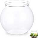 Mini Plastic Fish Bowl 27 oz Decorative Small Fishbowl, Aquarium Fish Bowls Unbreakable Heavy Duty Bowl for Centerpiece Vases, Party Decorations, Pack of 1