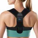 Posture Corrector for Women and Men  Adjustable Back Brace for Posture Support,Comfortable and Breathable Back Straightener for Pain Relief (Medium)