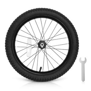 Exceedhub 16 Inch Kids Bike Front Wheels Replacement with Solid Air Rubber Tire and Inner Tube, Bicycle Bike Wheels Don't Fit with Huffy Bike