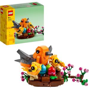 LEGO Birds Nest Building Toy Kit, Seasonal Display for a Table or Shelf, Fun Build for Kids Ages 9 and Up, 40639