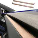 Real Wood Slim Dashboard Cover Compatible with Tesla Model 3 2024 2025 + Model Y Accessories Highland and Juniper Luxurious Hand Selected Wood Kit Open Pore Finish (Original Wood)