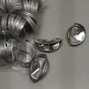 JMIATRY 50Pcs Coin Slot Lids for Regular Mouth Mason Jar, Polished Rust Resistant Canning Lids, Money Saving Jars Silver Slotted Lid, Metal Coin Slot Lid for Regular Mouth Ball, Use for 2.75 Inch