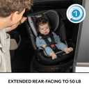 Evenflo Revolve360 Slim 2-in-1 Rotational Car Seat (Canton Black)