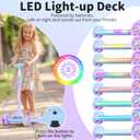 BELEEV A9 Kids Scooter with LED Light-Up Wheels & Deck, 3 Wheel Folding Scooter for Toddlers Girls Boys Ages 3-12, Adjustable Handlebar, Lean to Steer, Extra-Wide Wheels, Kick Scooter for Children