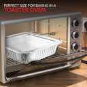 Stock Your Home 8 Square Foil Pans with Lids (50 Pack) - Foil Cake Pans with Covers - Aluminum Baking Pans - Disposable Cake Pans - 8 Inch Square Pans - Disposable & Recyclable Pans with Lids