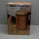Smart Trash Can 3.5 Gallon Stainless Steel Garbage Can with Automatic Packaging Function, Touchless Trash Can, Intelligent Induction Trash Bin for for Bathroom Kitchen Office(Champagne Gold)
