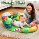 Tummy Time Pillow Mat for Baby, Detachable Caterpillar Play Mat for Newborns,Play Mat with Soft Baby Toys for Babies Boy Girl