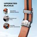 Men's Ratchet Belt - Genuine Leather, Custom Fit, Stylish and Durable (35mm) (Matte Black)