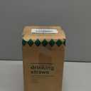 Glotoch Express 500 PCS Individually Wrapped Green Plastic Straws, 10.25'' Long, 0.24'' Diameter Disposable Drinking Straws for Every Occasion, Party, Made in USA