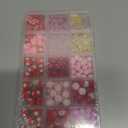 SUNNYCLUE 1 Box Valentine's Day Beads Heart Shaped Love Beads 8mm Round Red Pink Acrylic Beads Rhinestone Bead Bulk Spacer Beads Beading Kit Valentine Heart Charms for Jewelry Making Kits