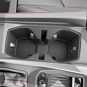 SKTU for 2024 2025 2026 Dodge Charger Cup Holder for 2024 2025 2026 Dodge Charger Daytona Central Control Cup Holder Dodge Charger 2024 2025 2026 Accessories Durable Rubber Cup Pad