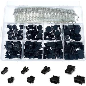 560 Pcs 2.54mm Pitch 2 3 4 5 Pin JST SM Connectors Male/Female Plug Housing Pin Header Crimp Terminals Assortment Kit