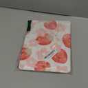 Lovmooful Compatible for iPad Air 6th 11-inch M2 (2024),iPad Air 5/4 (2022/2020 5th/4th Generation 10.9-Inch) Case with Pencil Holder Cute Flower Soft TPU Trifold Stand Protective-Light Strawberry