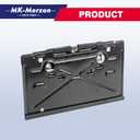 Rear License Plate Tag Bracket with Hinge Compatible with 1968-1972 Chevy Impala Chevelle Camaro Caprice Monte Carlo Nova