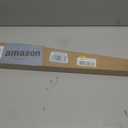 Ivilon Curtain Rods for Windows - Stepped End Cap, 1 inch Diameter, Extendable Drapery Rod for Windows, 48 to 86 Inches. Color Black