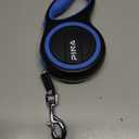 PINA Retractable Dog Leash, 26ft Dog Leash for Small Medium Large Dogs Up to 110lbs, 360 Tangle-Free Strong Reflective Nylon Tape, with Anti-Slip Handle, One-Handed Brake, Lock - Black Blue