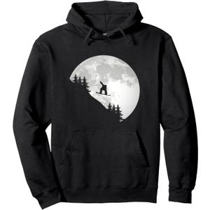 Snowboard Apparel - Snowboarding Snowboarder Snowboard Pullover Hoodie, M, Black