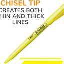 BIC Brite Liner Highlighters with Chisel Tip for Broad and Fine Lines, 24-Count Pack in Assorted Colors