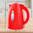 OVENTE Electric Kettle, 1.7L Fast Boiling Water Heater for Coffee or Tea, BPA Free with Water Level Gauge, Auto Shut-Off, Boil-Dry Protection, Indicator Light and Removable Filter, Red KP72R