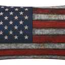 TRENDIN Decorative Throw Pillow Cover 20x12 inch Fourth of July American Flag Cushion Case Rectangular Shape PL297TR (Multi 4)