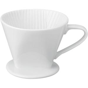 Fino Filter Cone, Fine White Porcelain, Number 2-Size, Brews 2 to 6-Servings