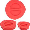Silicone Replacement Lid Only Fit For Anchor Hocking 1-Cup, 2-Cup, 4-Cup Glass Measuring Cup, Reusable & Durable, Dishwasher, Microwave Safe (Cup not Included)