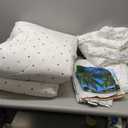 Erosebridal Ocean Beach King Size Comforter Set, Palm Trees 7-Piece Bed in A Bag, Coastal Nature Theme Sheets and Pillowcases, Hawaiian Kids Boys Men Women Bedding Set Room Decor (Blue White)