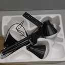 SIBRILLE 36W LED Tree Floor Lamp, Dimmable Tall Standing Lamp with Remote & Touch Control, 4 Color Temperatures Bright Floor Lamp, 3 Rotatable Light Modern Floor Lamps for Living Room Bedroom Office (Black)