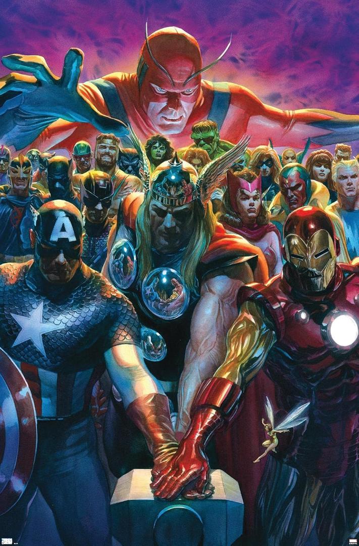 Trends International Marvel Comics - Avengers - Avengers #10 Wall Poster, 22.375" x 34", Premium Unframed Version, 34"L x 22.4"W