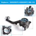 Tykick Front Steering Knuckle Spindle Right Side for Toyota Tacoma 1995-2004 Tundra 2000-2003 4Runner 1996-2002 Sequoia 2001-2004 2.4L 2.7L 3.4L 4.7L L4 V6 V8 Replaces 698-150, 4320135080, 4320135081