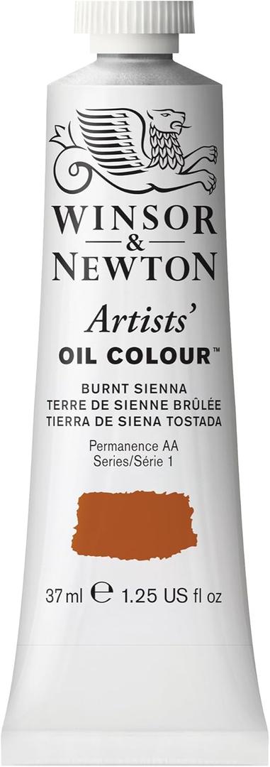 Winsor & Newton Artists' Oil Color, 37ml (1.25 oz) Tube, Burnt Sienna
