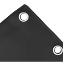 Covers & All Waterproof Tarp, 18 Oz PVC Polyester Tarp Heavy Duty Waterproof, 65" x 48', Black
