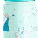 Simple Modern Kids Summit Water Bottle with Straw Lid| Disney Frozen Elsa 14oz Stainless Steel Cup Insulated Tumbler for Girls, School | Frozen Elsa's Snowflake