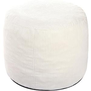 WSOFRLAC Small Pouf Ottoman Foot Rest Footstool and Ottomans Small for Couch Foot Stools for Living Room Boho Couch Ottomans White Beige Pouf Ottoman 20x15 Foot Rest Poufs Footstool