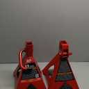 BIG RED T46002A Torin Steel Jack Stands: Double Locking, 6 Ton (12,000 lb) Capacity, Red, 1 Pair