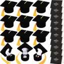 Dunzoom 12 Pcs Graduation Ring Box 2026 with 12 Pcs Greeting Cards Graduation Cap Jewelry Box, Proposal Gift for Her, Surprise Gift Idea Celebration Party Supplies