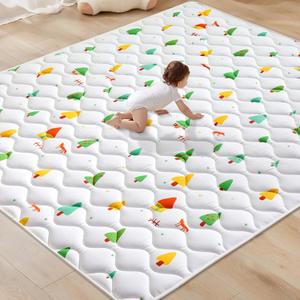 Odorless Premium Foam Baby Play Mat 71" X 59", Extra Large Activity Playmats for Babies,Toddlers, Infants, Soft Thicker Baby Mat for Floor, Play & Tummy Time, Machine Washable for Easy Care